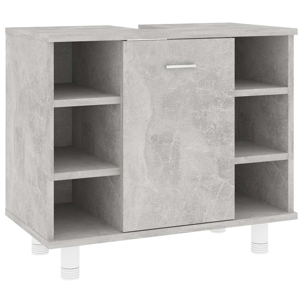 Bathroom Cabinet Concrete Grey 60x32x53.5 cm Engineered Wood
