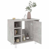 Bathroom Cabinet Concrete Grey 60x32x53.5 cm Engineered Wood