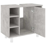 Bathroom Cabinet Concrete Grey 60x32x53.5 cm Engineered Wood