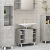 Bathroom Cabinet Concrete Grey 60x32x53.5 cm Engineered Wood