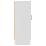Book Cabinet White 82.5x30.5x80 cm Engineered Wood - Rear View