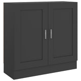 Book Cabinet Grey 82.5x30.5x80 cm Engineered Wood - Front View