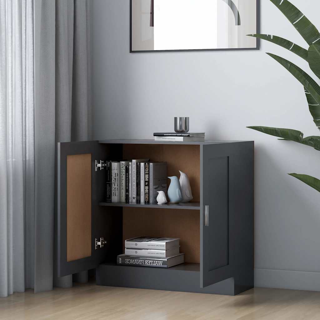 Book Cabinet Grey 82.5x30.5x80 cm Engineered Wood