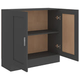 Book Cabinet Grey 82.5x30.5x80 cm Engineered Wood - 45-Degree Angle
