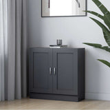 Book Cabinet Grey 82.5x30.5x80 cm Engineered Wood