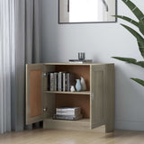 Book Cabinet Sonoma Oak 82.5x30.5x80 cm Engineered Wood - Side View