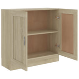 Book Cabinet Sonoma Oak 82.5x30.5x80 cm Engineered Wood - Top-Down View