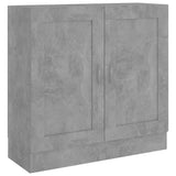 Book Cabinet Concrete Grey 82.5x30.5x80 cm Engineered Wood - Front View