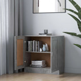 Book Cabinet Concrete Grey 82.5x30.5x80 cm Engineered Wood - Side View