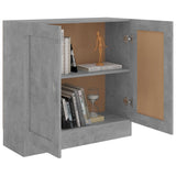 Book Cabinet Concrete Grey 82.5x30.5x80 cm Engineered Wood - Top-Down View