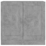 Book Cabinet Concrete Grey 82.5x30.5x80 cm Engineered Wood - Rear View