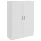 Book Cabinet White 82.5x30.5x115 cm Engineered Wood - Front View