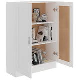 Book Cabinet White 82.5x30.5x115 cm Engineered Wood - Top-Down View