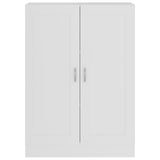 Book Cabinet White 82.5x30.5x115 cm Engineered Wood - Rear View