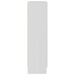 Book Cabinet White 82.5x30.5x115 cm Engineered Wood