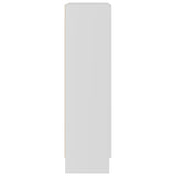 Book Cabinet White 82.5x30.5x115 cm Engineered Wood - Close-Up Angle