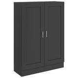 Book Cabinet Grey 82.5x30.5x115 cm Engineered Wood - Front View