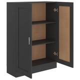 Book Cabinet Grey 82.5x30.5x115 cm Engineered Wood - 45-Degree Angle