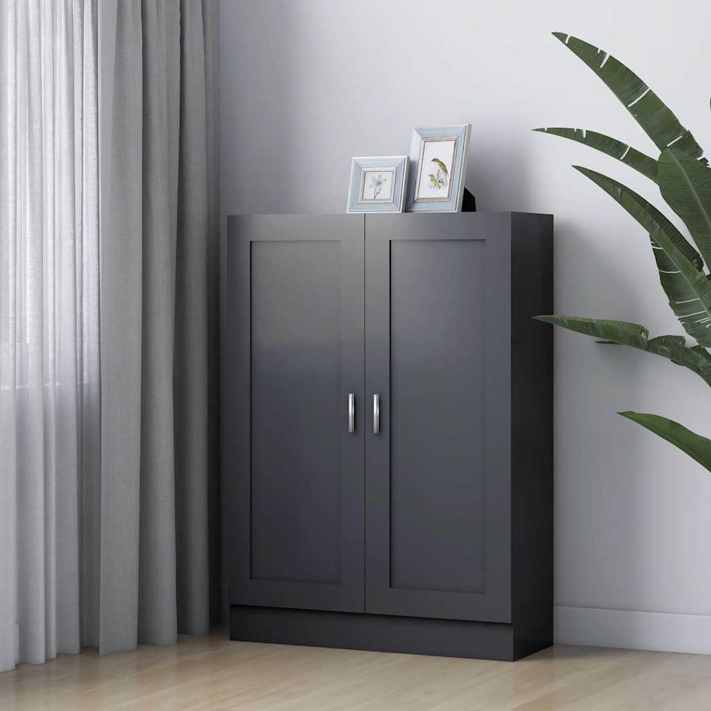 Book Cabinet Grey 82.5x30.5x115 cm Engineered Wood
