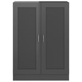 Book Cabinet High Gloss Grey 82.5x30.5x115 cm Engineered Wood - Rear View