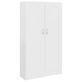 Book Cabinet White 82.5x30.5x150 cm Engineered Wood - Front View