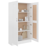 Book Cabinet White 82.5x30.5x150 cm Engineered Wood - Top-Down View