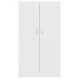Book Cabinet White 82.5x30.5x150 cm Engineered Wood - Rear View