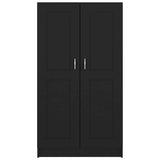 Book Cabinet Black 82.5x30.5x150 cm Engineered Wood