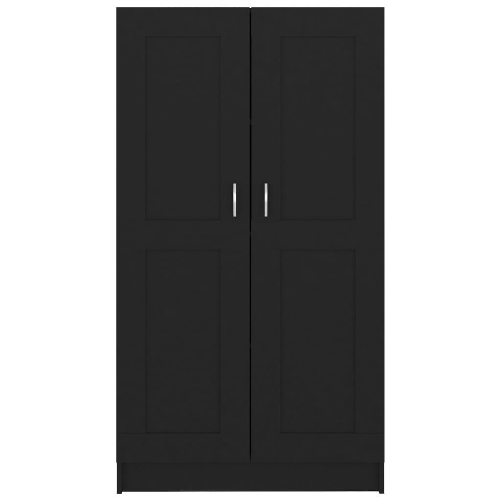 Book Cabinet Black 82.5x30.5x150 cm Engineered Wood