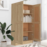 Book Cabinet Sonoma Oak 82.5x30.5x150 cm Engineered Wood - Side View