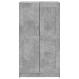 Book Cabinet Concrete Grey 82.5x30.5x150 cm Engineered Wood - Top-Down View