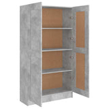 Book Cabinet Concrete Grey 82.5x30.5x150 cm Engineered Wood