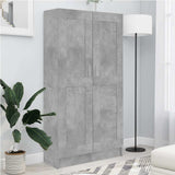 Book Cabinet Concrete Grey 82.5x30.5x150 cm Engineered Wood