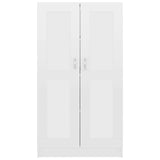 Book Cabinet High Gloss White 82.5x30.5x150 cm Engineered Wood