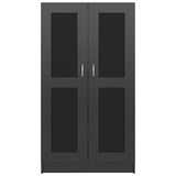 Book Cabinet High Gloss Black 82.5x30.5x150 cm Engineered Wood
