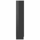 Book Cabinet High Gloss Black 82.5x30.5x150 cm Engineered Wood