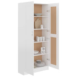 Book Cabinet White 82.5x30.5x185.5 cm Engineered Wood - 45-Degree Angle