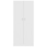 Book Cabinet White 82.5x30.5x185.5 cm Engineered Wood
