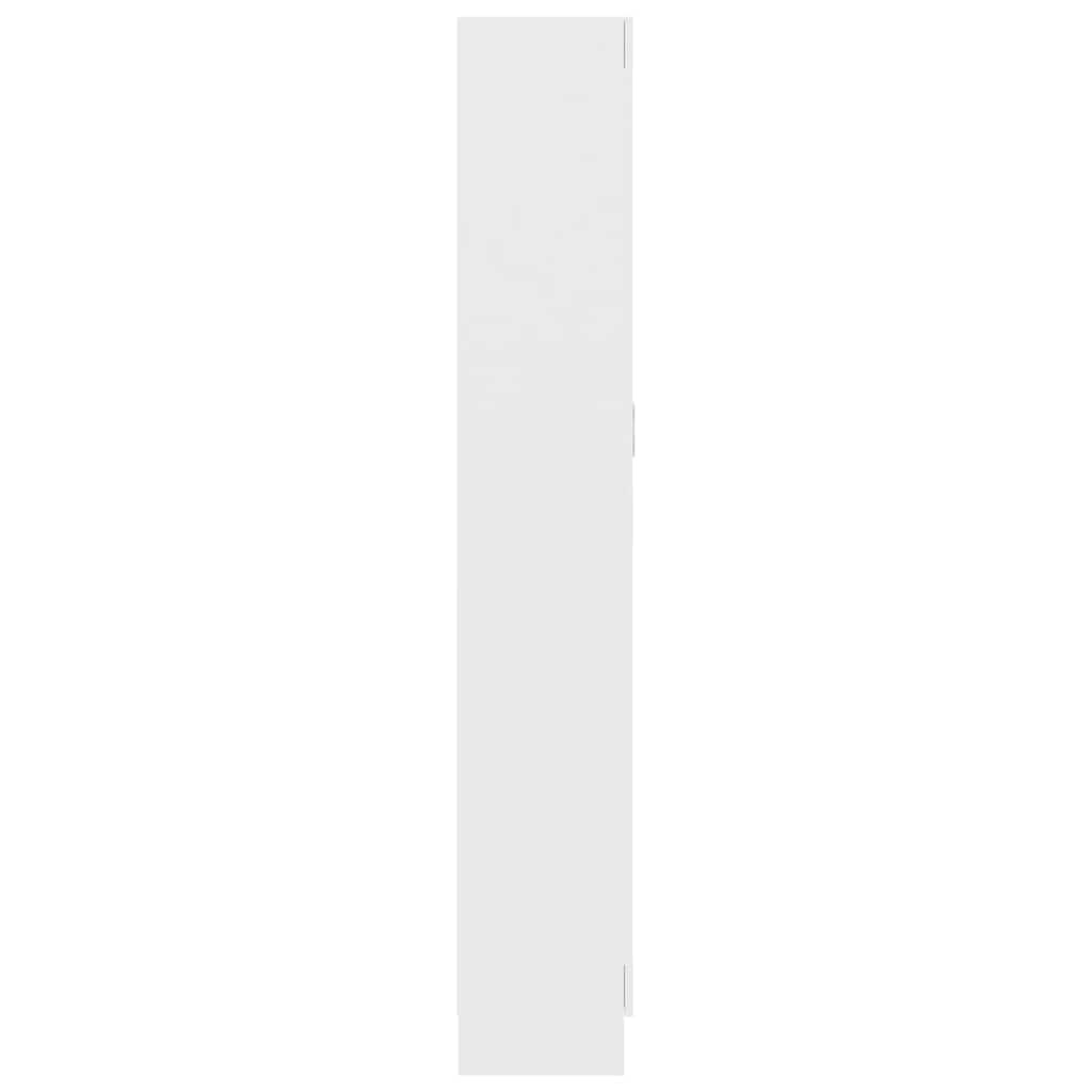 Book Cabinet White 82.5x30.5x185.5 cm Engineered Wood