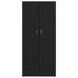 Book Cabinet Black 82.5x30.5x185.5 cm Engineered Wood