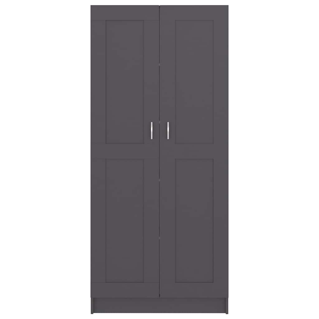 Book Cabinet Grey 82.5x30.5x185.5 cm Engineered Wood