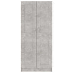 Book Cabinet Concrete Grey 82.5x30.5x185.5 cm Engineered Wood