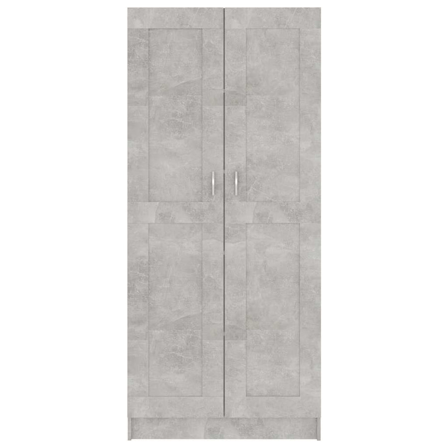 Book Cabinet Concrete Grey 82.5x30.5x185.5 cm Engineered Wood