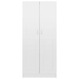 Book Cabinet High Gloss White 82.5x30.5x185.5 cm Engineered Wood