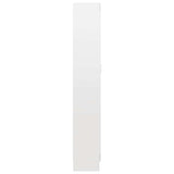 Book Cabinet High Gloss White 82.5x30.5x185.5 cm Engineered Wood