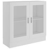 Vitrine Cabinet White 82.5x30.5x80 cm Engineered Wood