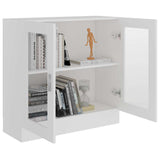 Vitrine Cabinet White 82.5x30.5x80 cm Engineered Wood - Top-Down View