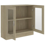 Vitrine Cabinet Sonoma Oak 82.5x30.5x80 cm Engineered Wood - Top-Down View