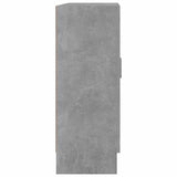 Vitrine Cabinet Concrete Grey 82.5x30.5x80 cm Engineered Wood - Rear View