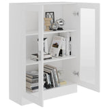 Vitrine Cabinet White 82.5x30.5x115 cm Engineered Wood - Top-Down View